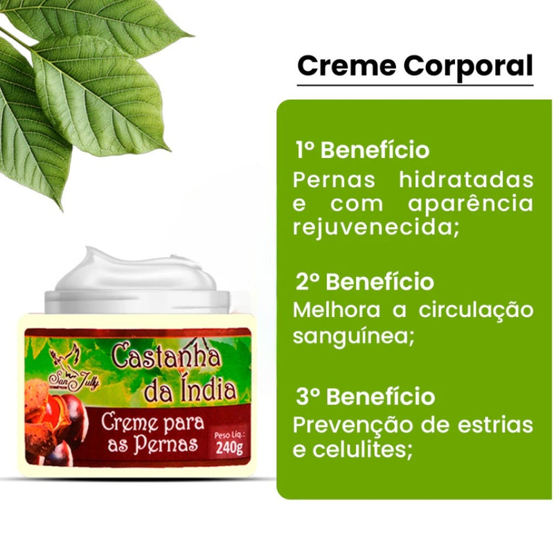 Creme Castanha da India para varizes e má circulação 240g