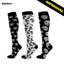 Kit 3 Pares de Meia Compressão 20-30 mmHg - Caveira (PROMO)