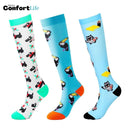 Kit 3 Pares de Meia Compressão 20-30 mmHg - Animais