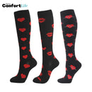 Kit 3 Pares de Meia Compressão 20-30 mmHg - Paixão