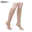 Meias de Compressão Sem Ponteira 15-20 mmHg - Nude