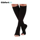 Meias de Compressão Sem Ponteira 15-20 mmHg - Preta