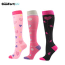 Kit 3 Pares de Meia Compressão 20-30 mmHg - Sentimentos