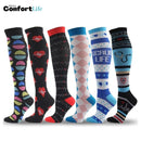 Kit 6 Pares de Meia Compressão 20-30 mmHg - Life (Premium)