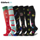 Kit 6 Pares de Meia Compressão 20-30 mmHg - Frutas