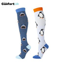 Kit 2 Pares de Meia Compressão 20-30 mmHg - Oceano