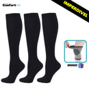 Kit 3 Pares de Meia Compressão 20-30 mmHg - Pretas - COMPRE 2 LEVE 3 + Brinde (PROMO)