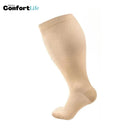 Meias de Compressão ConfortLife Plus Size - Nude