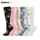 Kit 6 Pares de Meia Compressão 20-30 mmHg - Jardim