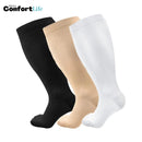 Kit Plus Size 3 Pares de Meias Compressão 20-30mmHg - Gion