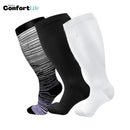 Kit Plus Size 3 Pares de Meias Compressão 20-30mmHg - Alfama