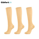 Kit 3 Pares de Meia Compressão 20-30 mmHg - Nude