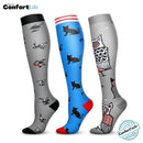 Kit 3 Pares de Meia Compressão 20-30 mmHg - Paris