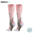 Kit 2 Pares de Meia Compressão 20-30 mmHg - Esporte Rosa