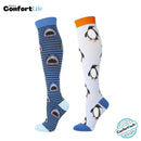 Kit 2 Pares de Meia Compressão 20-30 mmHg - Oceano