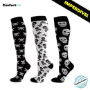 Kit 3 Pares de Meia Compressão 20-30 mmHg - Caveira (PROMO)