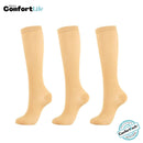 Kit 3 Pares de Meia Compressão 20-30 mmHg - Nude (PROMO)