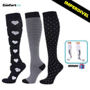 Kit 3 Pares de Meia Compressão 20-30 mmHg - Toronto - COMPRE 2 LEVE 3 + Brinde