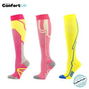 Kit 3 Pares de Meia Compressão 20-30 mmHg - Robot Rosa