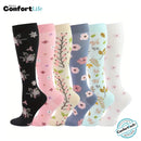 Kit 6 Pares de Meia Compressão 20-30 mmHg - Jardim