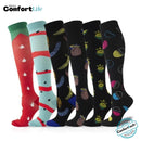 Kit 6 Pares de Meia Compressão 20-30 mmHg - Frutas