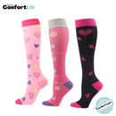 Kit 3 Pares de Meia Compressão 20-30 mmHg - Sentimentos