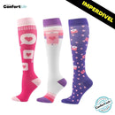 Kit 3 Pares de Meia Compressão 20-30 mmHg - Like Rosa