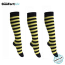 Kit 3 Pares de Meia Compressão 20-30 mmHg - Abelha