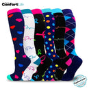 Kit 6 Pares de Meia Compressão 20-30 mmHg - India