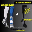 Kit 3 Pares de Meia Compressão 20-30 mmHg - Esportes - [COMPRE 2 LEVE 3]