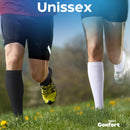 Kit 2 Pares de Meia Compressão 20-30 mmHg - Preta Branca