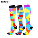 Kit 3 Pares de Meia Compressão 20-30 mmHg - Colors