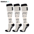 Kit 3 Pares de Meia Compressão 20-30 mmHg - Musical