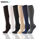 Kit 6 Pares de Meia Compressão 20-30 mmHg - Lisas - COMPRE 4 LEVE 6 + Brinde