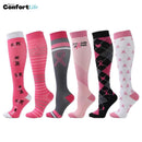 Kit 6 Pares de Meia Compressão 20-30 mmHg - Pink