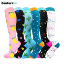 Kit 6 Pares de Meia Compressão 20-30 mmHg - Chile