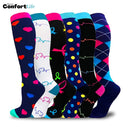 Kit 6 Pares de Meia Compressão 20-30 mmHg - India