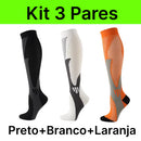 Kit 3 Pares de Meia Compressão 20-30 mmHg - Esportes - [COMPRE 2 LEVE 3]