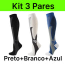 Kit 3 Pares de Meia Compressão 20-30 mmHg - Esportes - [COMPRE 2 LEVE 3]