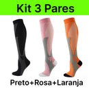 Kit 3 Pares de Meia Compressão 20-30 mmHg - Esportes - [COMPRE 2 LEVE 3]