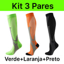 Kit 3 Pares de Meia Compressão 20-30 mmHg - Esportes - [COMPRE 2 LEVE 3]