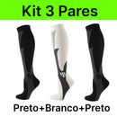 Kit 3 Pares de Meia Compressão 20-30 mmHg - Esportes - [COMPRE 2 LEVE 3]